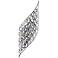 Chique 22" High Chrome and Crystal Wall Sconce