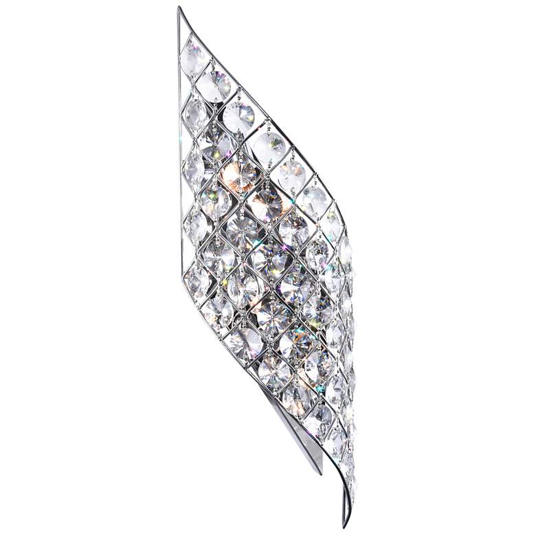 Image 1 Chique 4 Light Wall Light With Chrome Finish