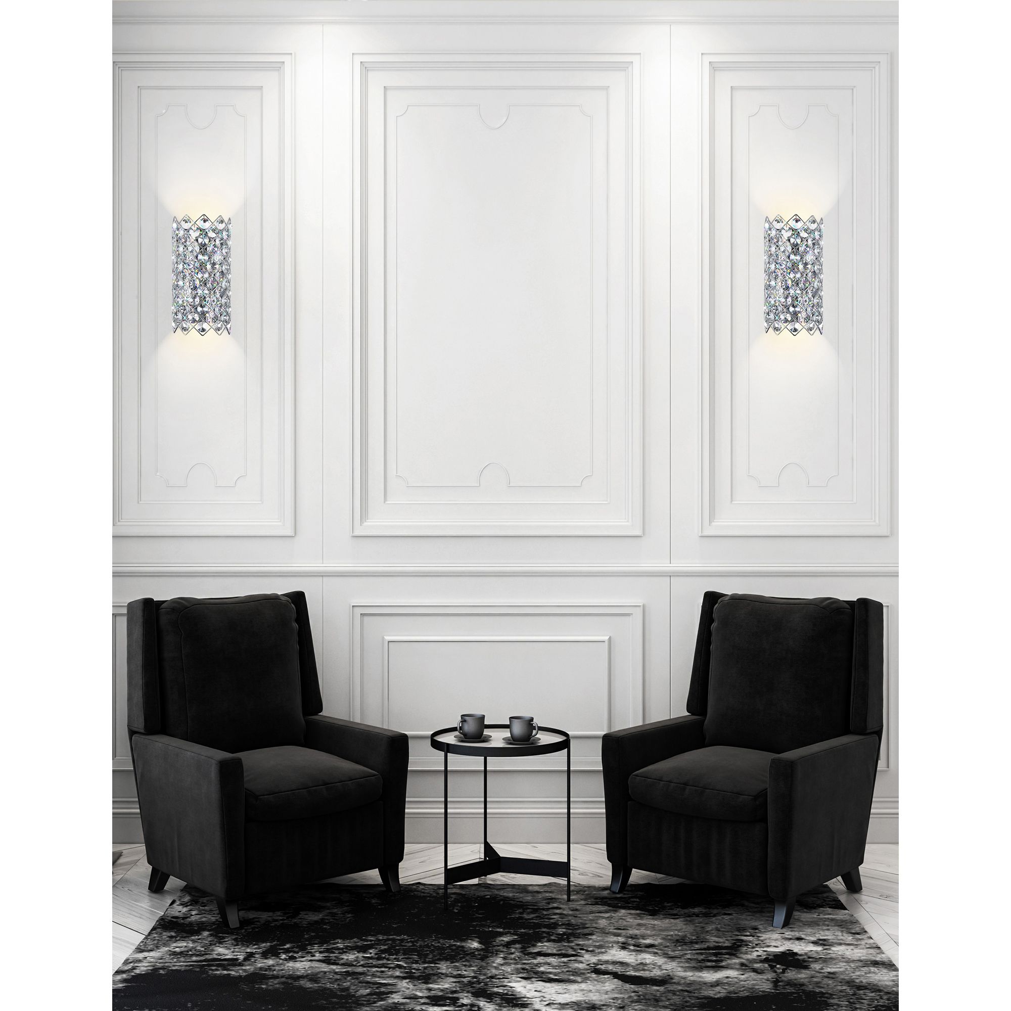 Image 4 Chique 4 Light Wall Sconce With Chrome Finish more views