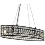 1_Chispa 31 1/2" Wide Black and Crystal Island Chandelier
