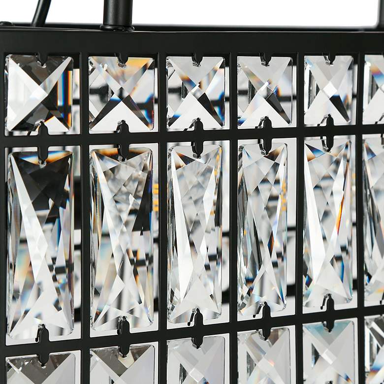 Image 2 Chispa 31 1/2" Wide Black and Crystal Island Chandelier more views