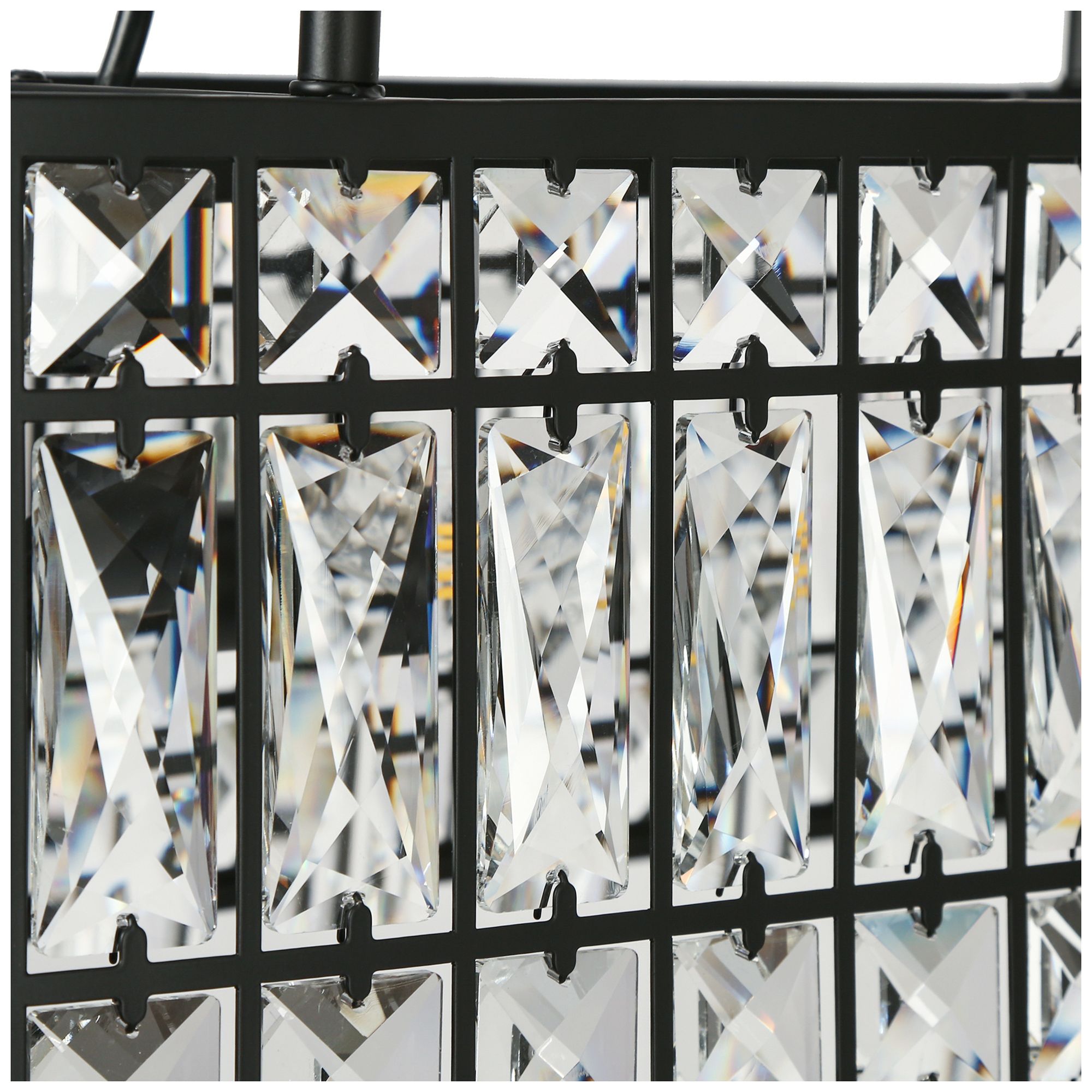 Image 2 Chispa 4-Light Black Crystal Island Chandelier more views
