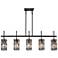 Chispa 45 1/4" Wide Matte Black 5-Light Island Chandelier