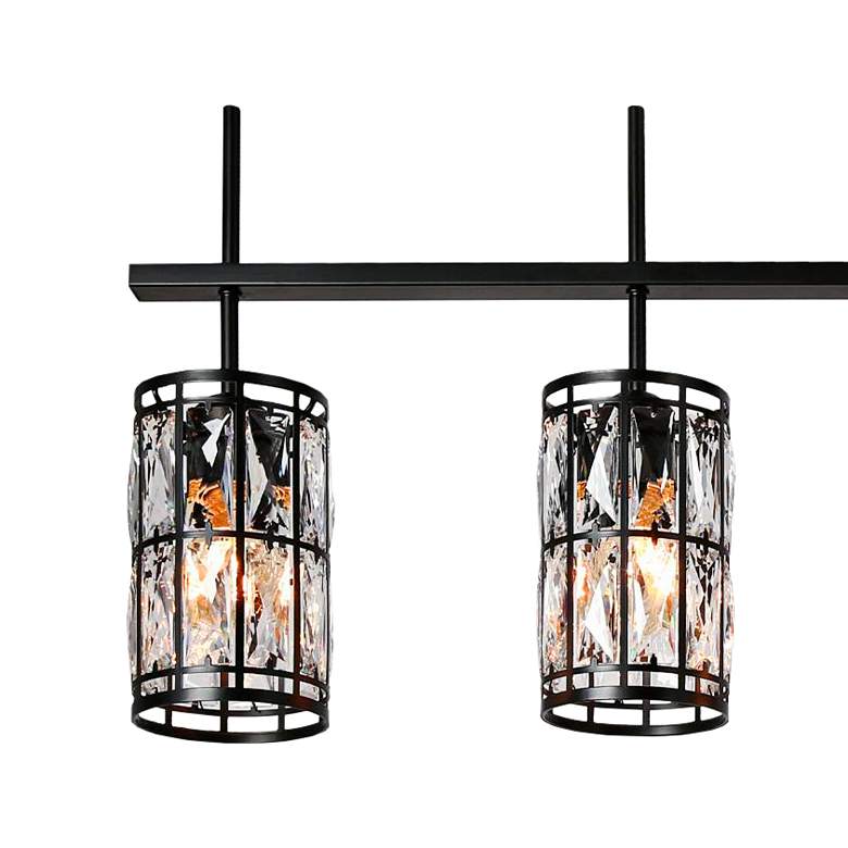 Image 3 Chispa 45 1/4" Wide Matte Black 5-Light Island Chandelier more views
