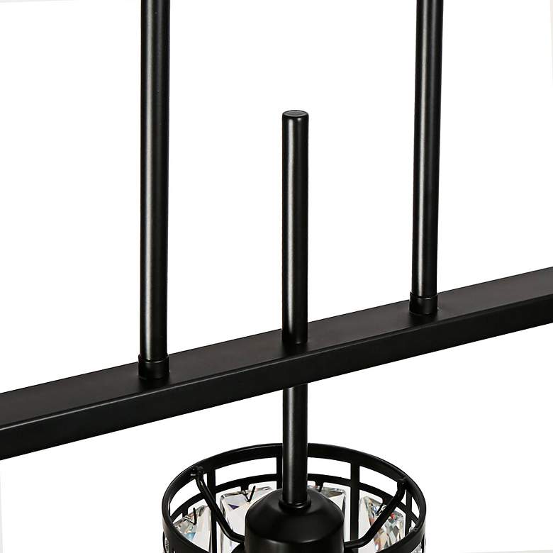 Image 4 Chispa 45 1/4" Wide Matte Black 5-Light Island Chandelier more views