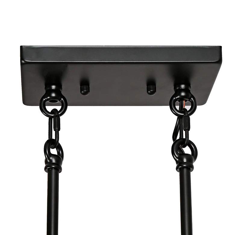 Image 5 Chispa 45 1/4" Wide Matte Black 5-Light Island Chandelier more views