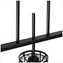 5_Chispa 45 1/4" Wide Matte Black 5-Light Island Chandelier more views