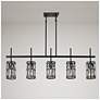 6_Chispa 45 1/4" Wide Matte Black 5-Light Island Chandelier more views