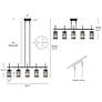 7_Chispa 45 1/4" Wide Matte Black 5-Light Island Chandelier more views
