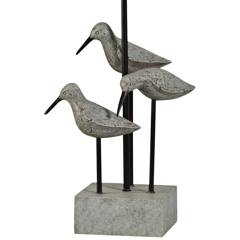 Image 3 Chittaway Bay 31" Gray Finish Coastal Bird Table Lamp more views