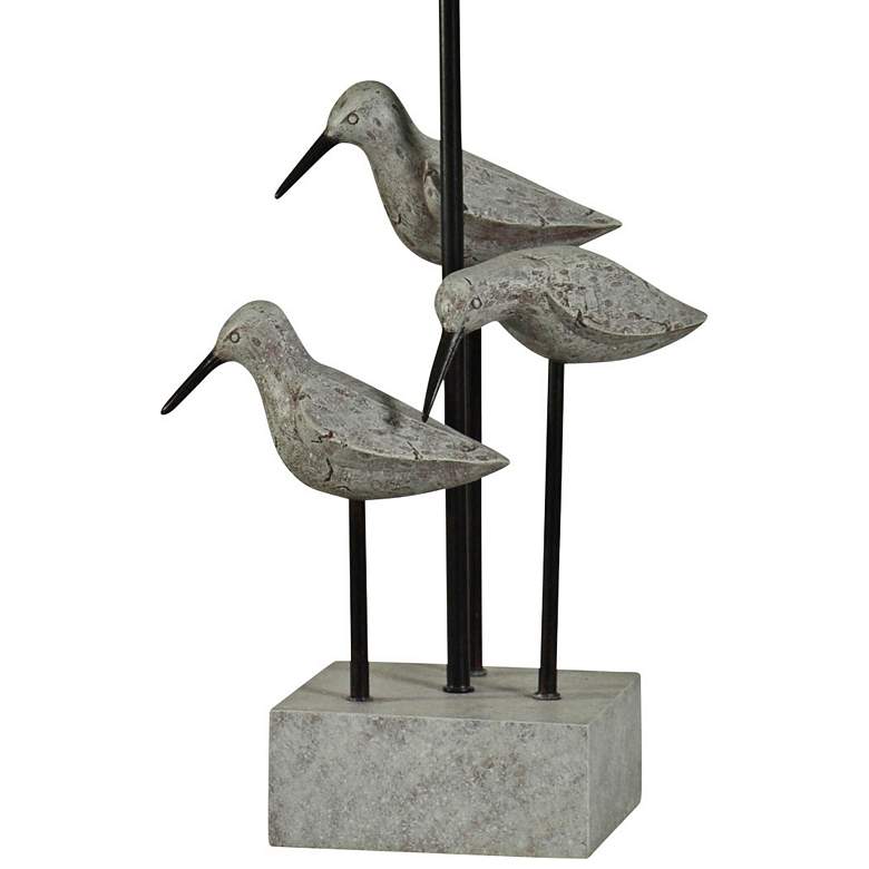 Image 3 Chittaway Bay 31 inch Gray Finish Coastal Bird Table Lamp more views