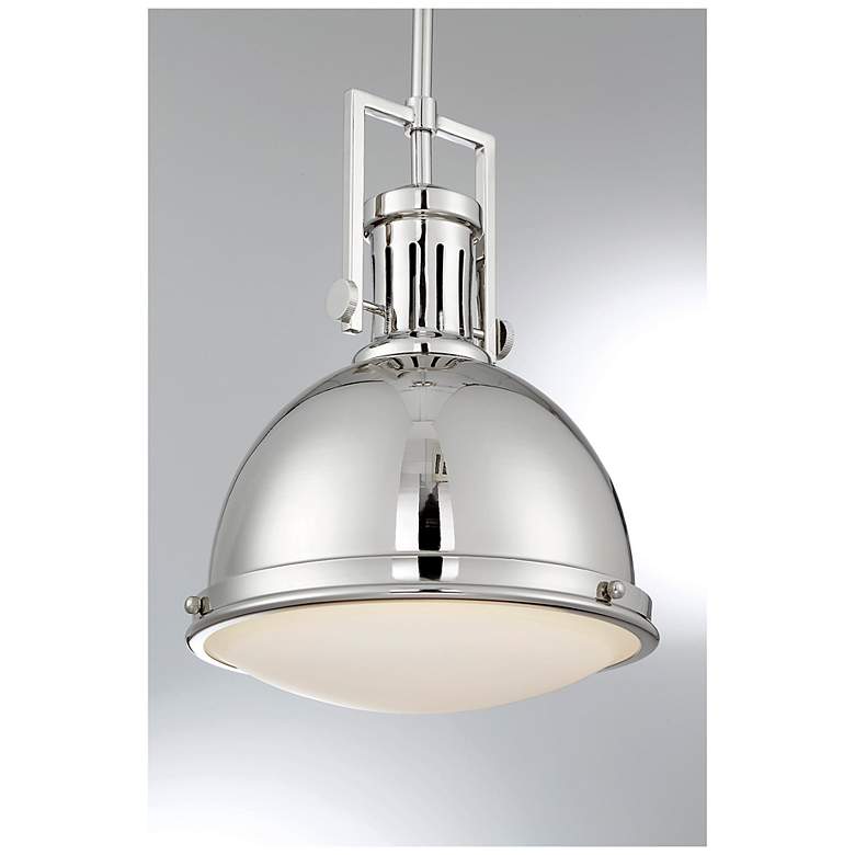 Image 7 Chival 1-Light Pendant in Polished Nickel more views