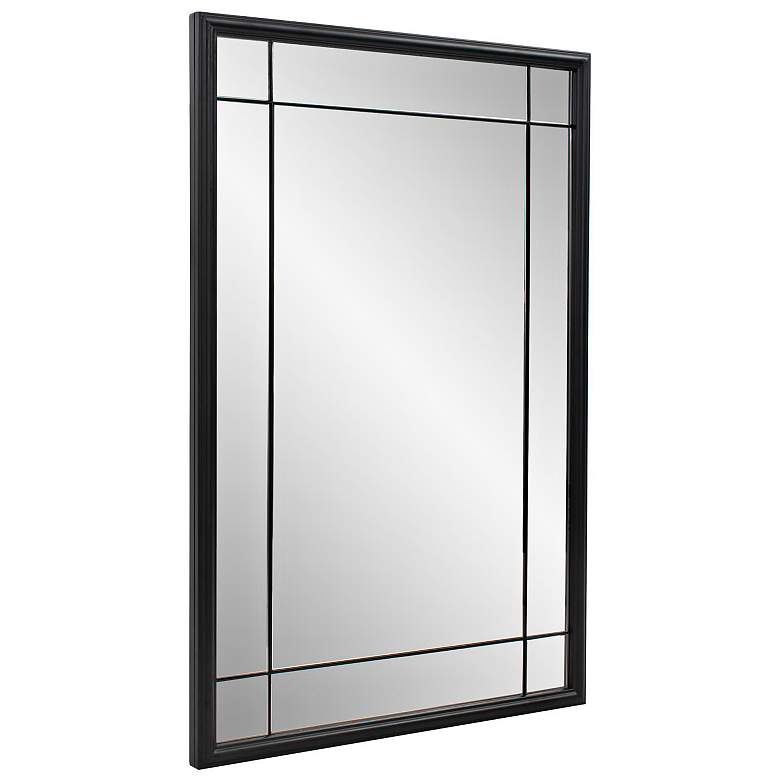 Image 6 Chiverny Matte Black 24" x 36" Rectangular Wall Mirror more views