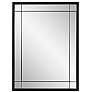 2_Chiverny Matte Black 30" x 40" French Panel Wall Mirror