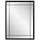 Chiverny Matte Black 30" x 40" French Panel Wall Mirror