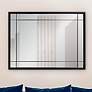 1_Chiverny Matte Black 30" x 40" French Panel Wall Mirror