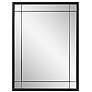 3_Chiverny Matte Black 30" x 40" French Panel Wall Mirror more views