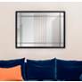 5_Chiverny Matte Black 30" x 40" French Panel Wall Mirror more views