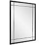 6_Chiverny Matte Black 30" x 40" French Panel Wall Mirror more views