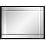 7_Chiverny Matte Black 30" x 40" French Panel Wall Mirror more views