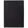 Chiverny Matte Black 30" x 40" French Panel Wall Mirror