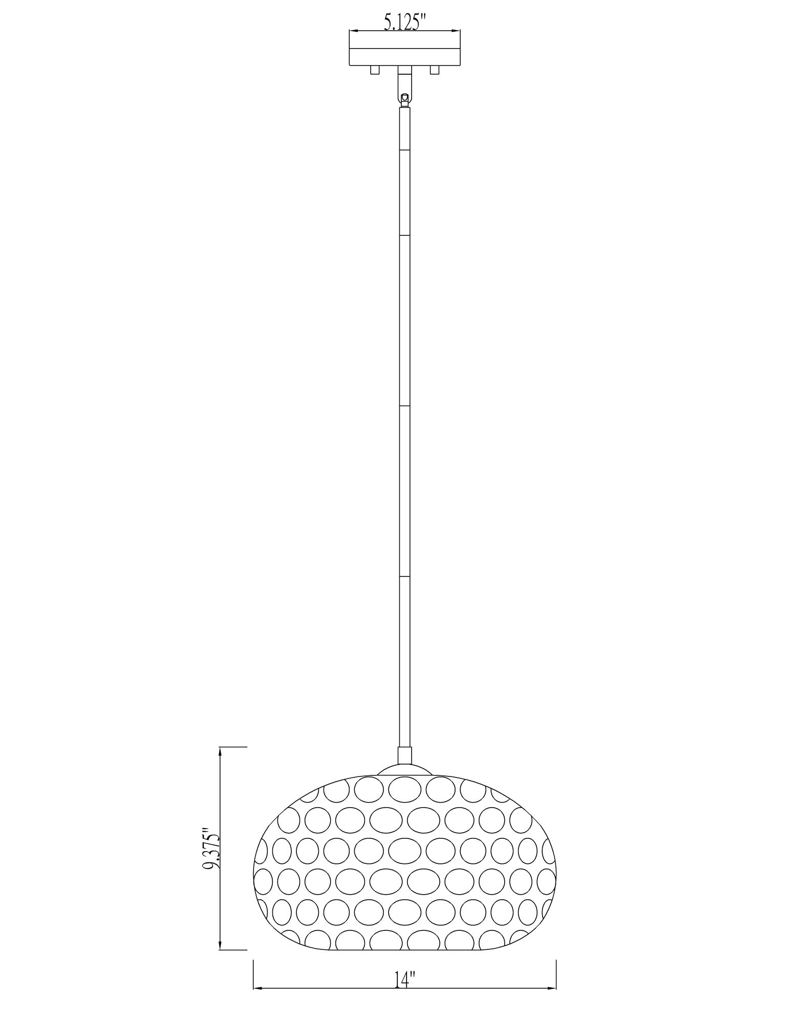 Chloe 1 Light Pendant