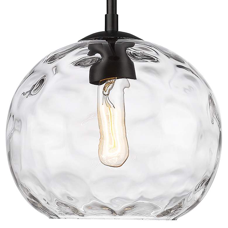 Image 2 Chloe 10" Wide Matte Black Mini Pendant more views