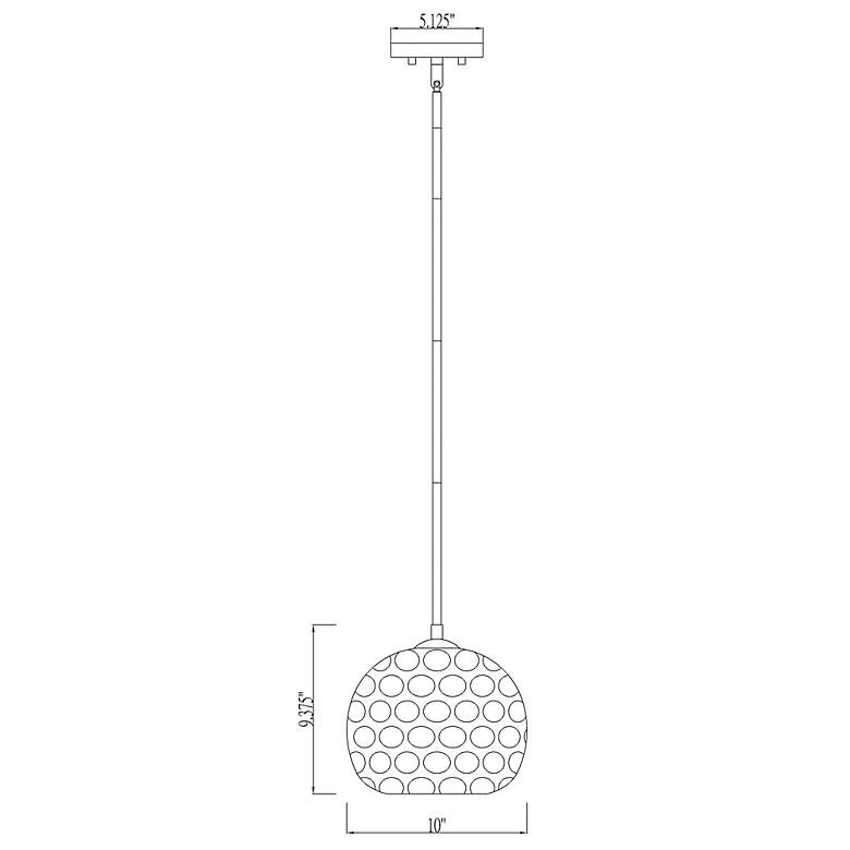 Image 5 Chloe 10" Wide Matte Black Mini Pendant more views