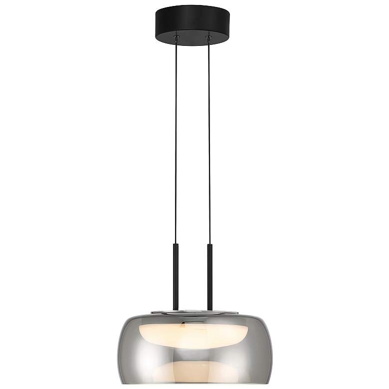 Image 2 Chloe 13 3/4" Wide Matte Black LED Pendant Light more views
