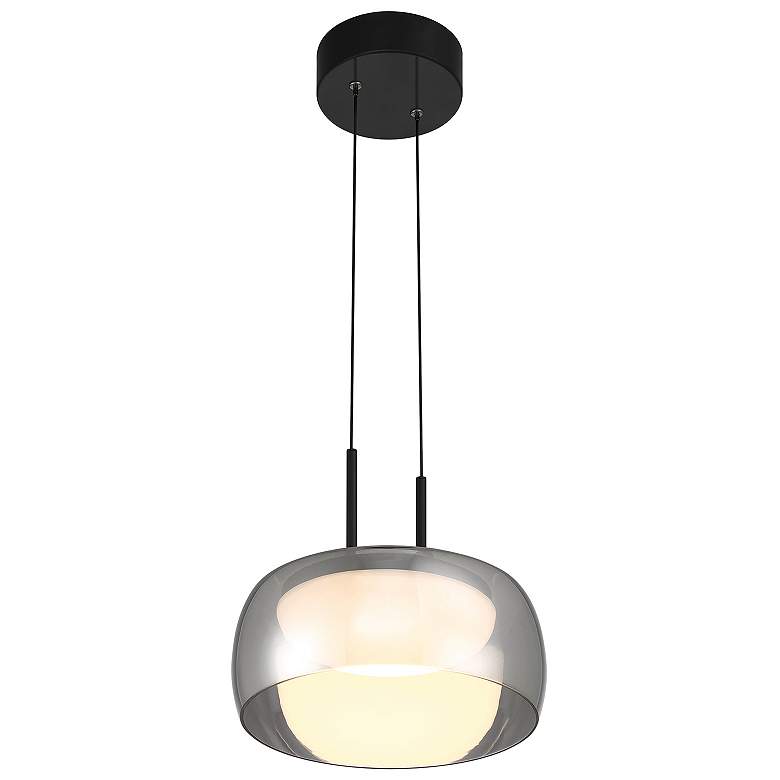 Image 3 Chloe 13 3/4" Wide Matte Black LED Pendant Light more views