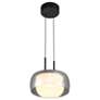 3_Chloe 13 3/4" Wide Matte Black LED Pendant Light more views