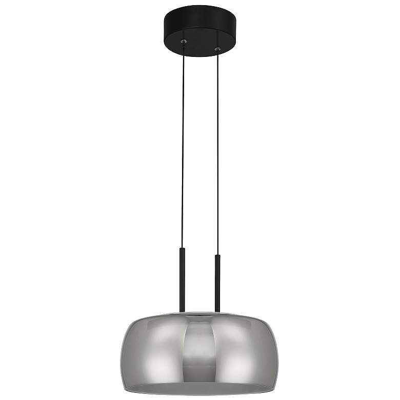 Image 4 Chloe 13 3/4" Wide Matte Black LED Pendant Light more views