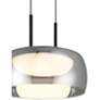 5_Chloe 13 3/4" Wide Matte Black LED Pendant Light more views