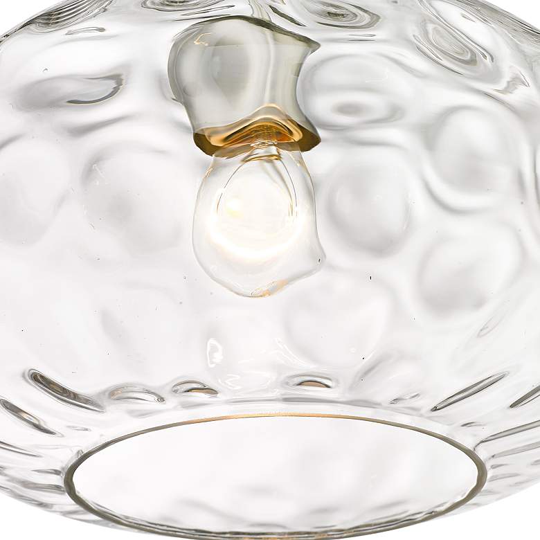 Image 2 Chloe 14" Wide Brushed Nickel Clear Glass Pendant Light more views