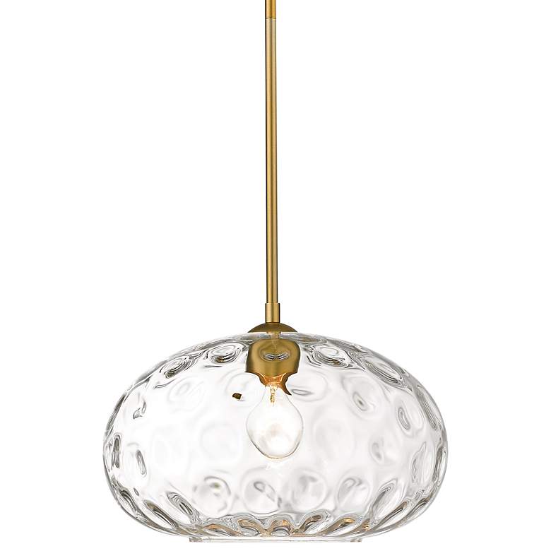 Image 1 Chloe 14" Wide Olde Brass Pendant Light