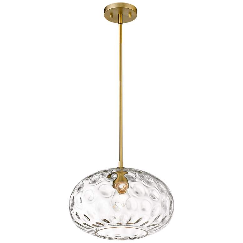 Image 7 Chloe 14" Wide Olde Brass Pendant Light more views