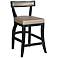 Chloe 24" Champagne Faux Leather Counter Stool
