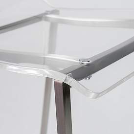 Image4 of Chloe 26" Clear Acrylic Aluminum Counter Stools Set of 2 more views