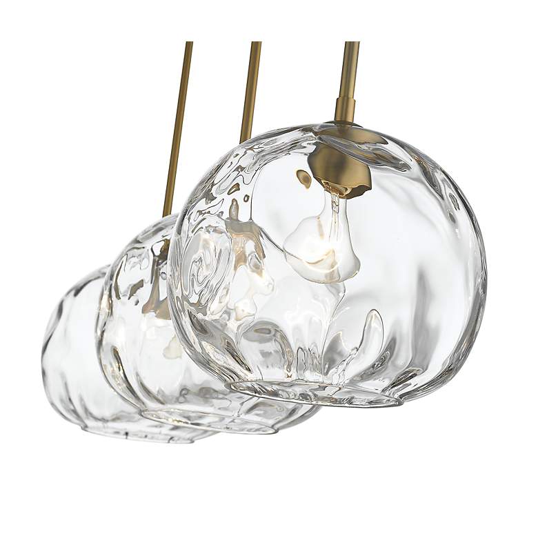 Image 5 Chloe 36" Wide Olde Brass 3-Light Pendant more views