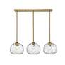 6_Chloe 36" Wide Olde Brass 3-Light Pendant more views