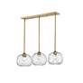 7_Chloe 36" Wide Olde Brass 3-Light Pendant more views