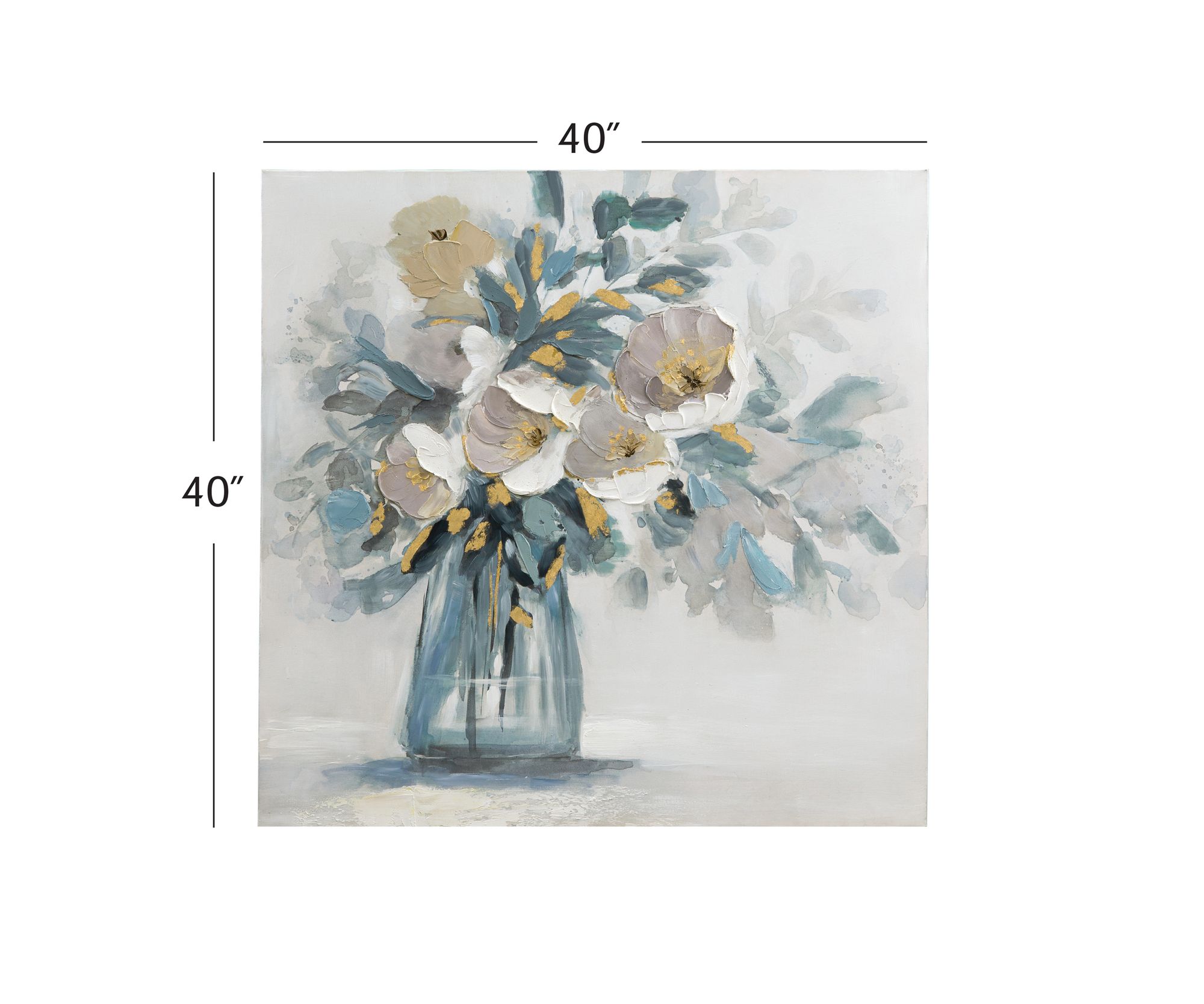 Chloe 40x40" Canvas  Art