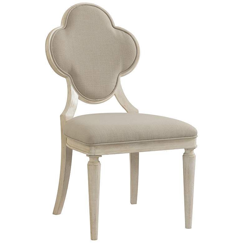 Image 1 Chloe Antique White Hardwood Dining Side Chair Set of 2