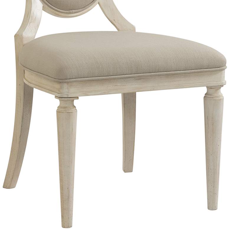Image 3 Chloe Antique White Hardwood Dining Side Chair Set of 2 more views
