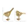 Chripers Shiny Gold 2-Piece Decorative Bird Figurines Set