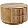 Christa 30" Wide Natural Mango Wood 2-Drawer Coffee Table