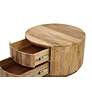 3_Christa 30" Wide Natural Mango Wood 2-Drawer Coffee Table more views