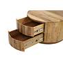 4_Christa 30" Wide Natural Mango Wood 2-Drawer Coffee Table more views