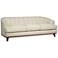 Christen Bard Mid-Century 85" Wide Style Cream Fabric Sofa