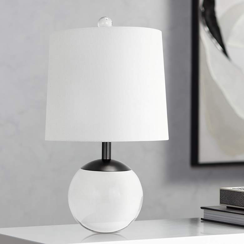 Image 1 Christie 16" High Clear Crystal Accent Table Lamp